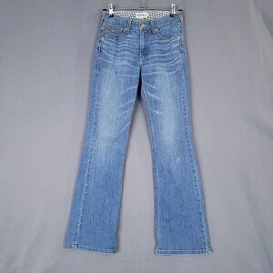 Girls' low-rise flared jeans